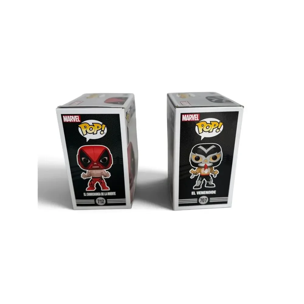 Funko Pop Marvel Lucha Libre El Venenoide #707 & El Chimichanga #712 Lot